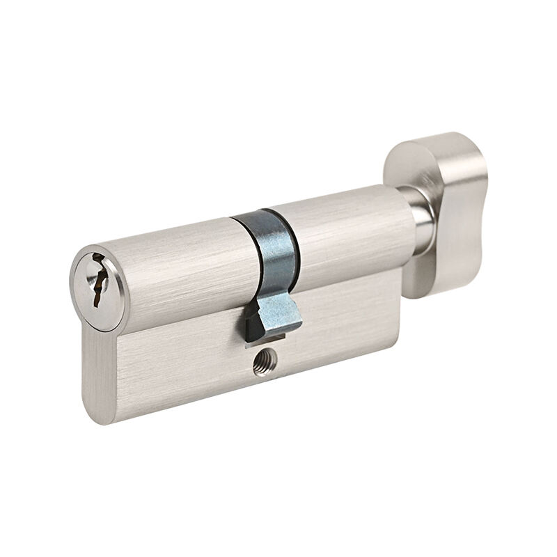 Euro 70mm Single Key Open Profile Cylinder with Knob for Doors Mortise Lock Cylinder
