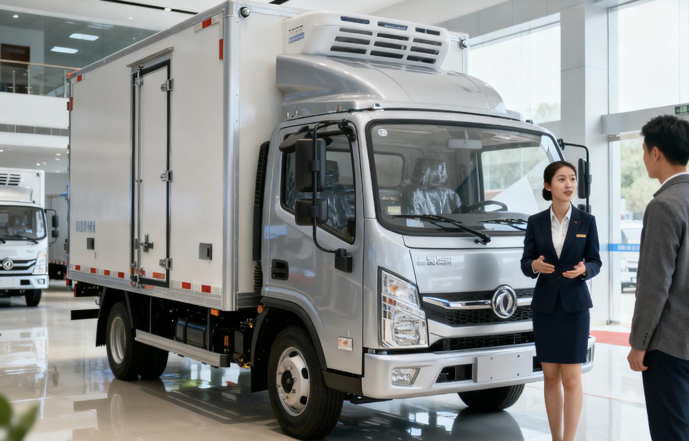 What refrigerated truck for sale fits fresh goods transport?
