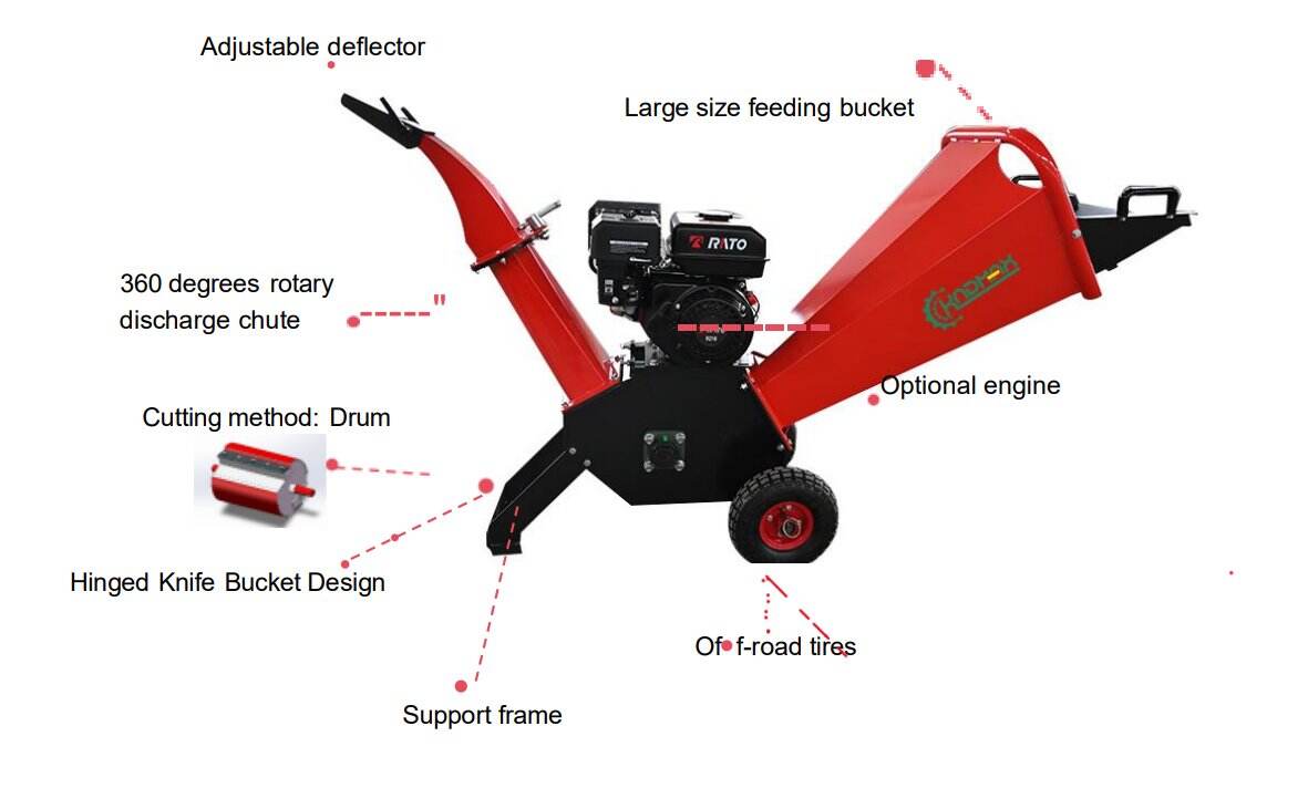 best quality china manufacturer garden use small wood chipper-14