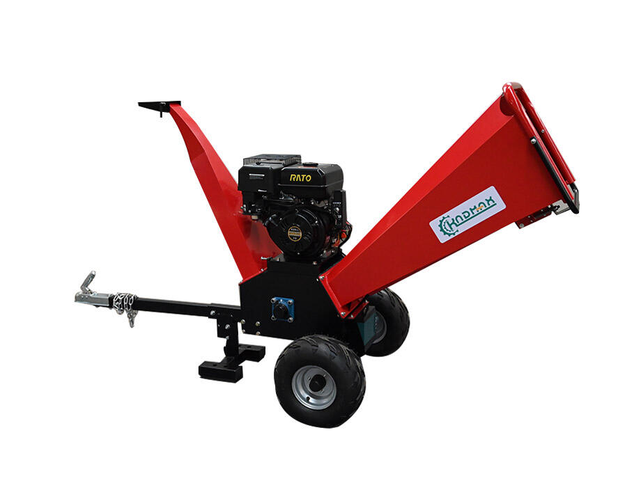 GC155 15HP Gasoline Wood Chipper with Drum Cutting System for Home Garden Use