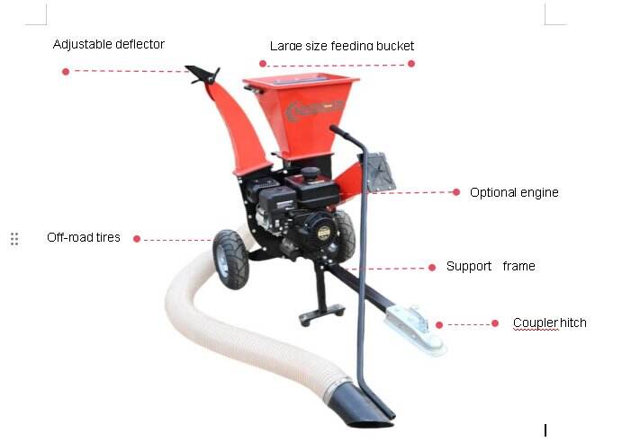 cs703 hydraulic feeding shredder small wood chipper leaves and branches chipper shredder wood chipper-18