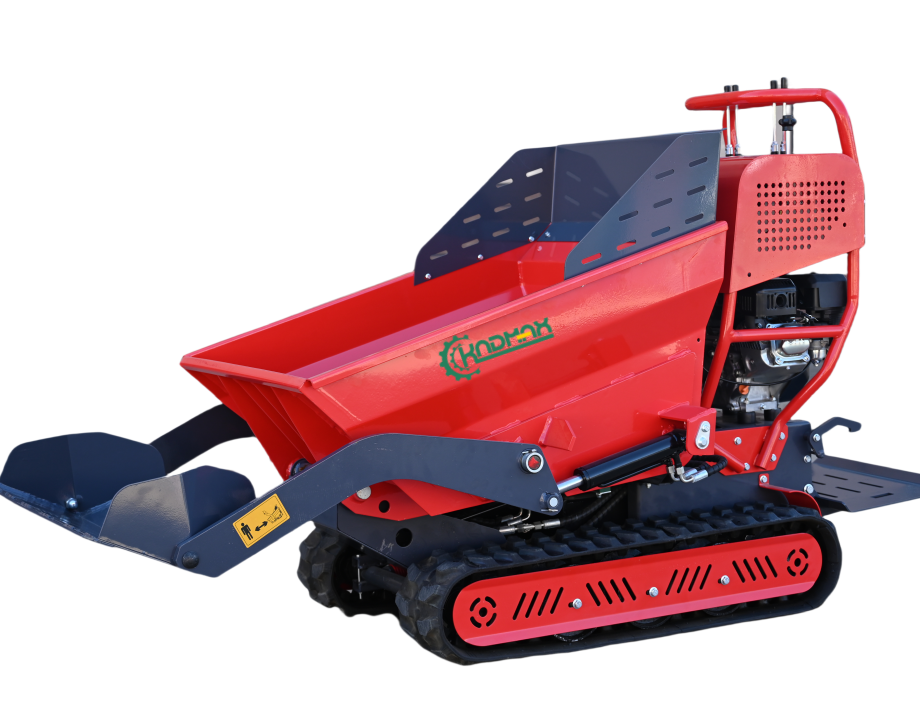 KFD50 6.5HP Construction Site Use Self-Loading Crawler Truck 500kg Hydraulic Tracked Dumper 