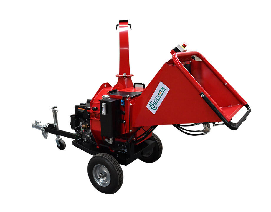 HGC155 DISC Style 15HP Gasoline  AutoFeed Hydraulic System Wood Chipper with 120mm Chipping Capacity