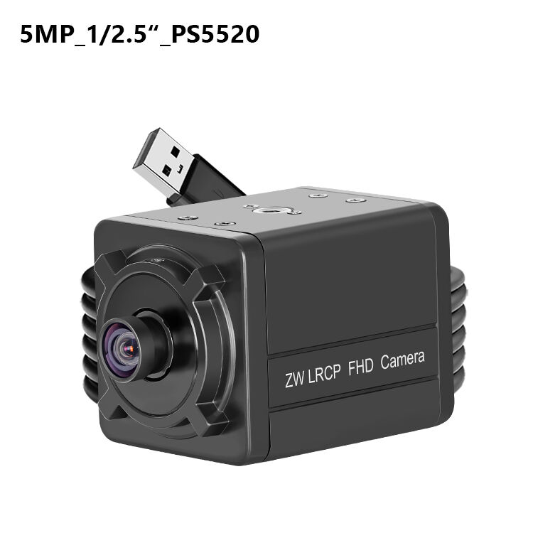 PS5520 Câmera USB WDR 5MP com Ampla Dinâmica 86dB 2592x1944 30FPS Câmera Web Mini para Android