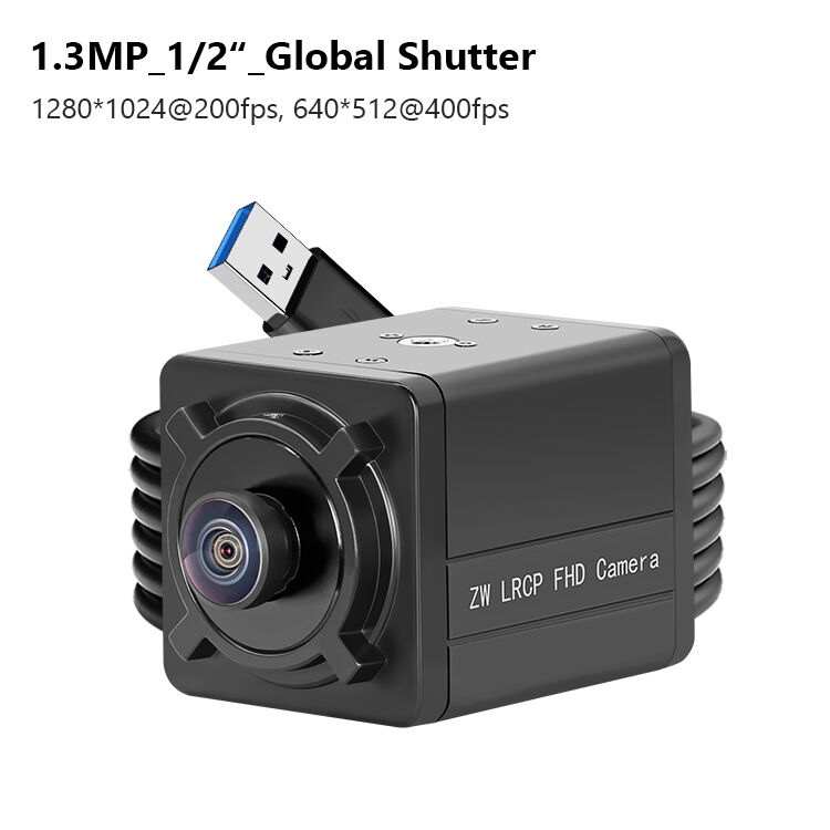 câmera USB3.0 1,3MP Obturador Global 400fps 200fps Alta Taxa de Quadros para Sistema de Visão de Controle de Qualidade