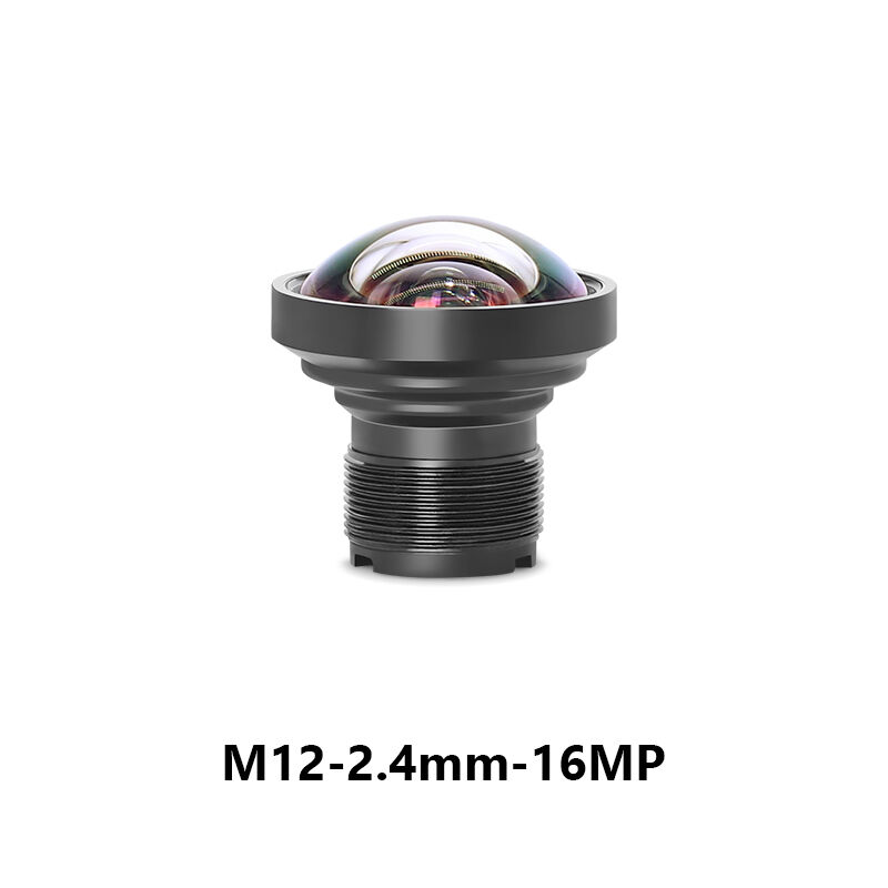lente M12 2,4mm F2,4 Campo de Visão 130 graus 16MP para Formato de Imagem 1/2,3"
