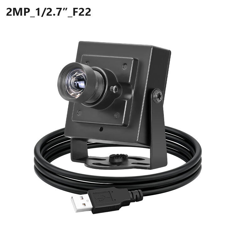 Câmera USB Industrial F22 2MP CMOS 1/2,7" 1920x1080 30FPS Webcam Mini para Reconhecimento Facial, Visão Computacional