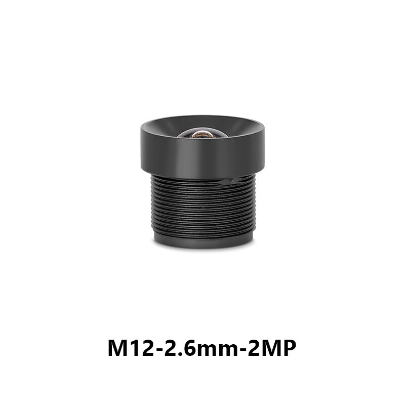 lente M12 fixa de 2,6 mm F2,4 2 MP sem distorção com campo de visão de 90° para formato de imagem 1/3"