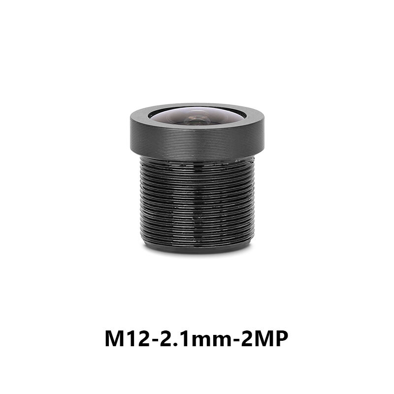 lente M12 fixa de 2,1 mm F2,5 3 MP com campo de visão de 120° para formato de imagem 1/3", distorcida