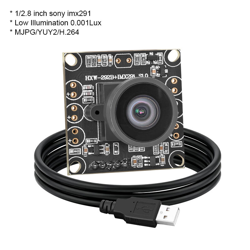 Módulo de câmera industrial USB IMX291 1080P HD, baixa luminosidade 0,001Lux, visão noturna estelar, MJPG/YUY2/H.264, 2MP