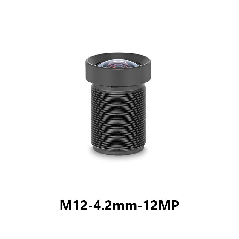 Lente Industrial M12 4,2mm F3,0 Campo de Visão 72 graus 12MP Sem Distorção para Formato de Imagem 1/2,3"