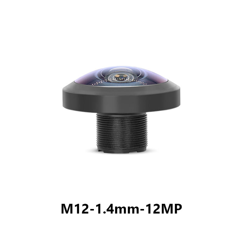 Lente Olho de Peixe M12 1,4mm F2,0 12MP 220° FOV Formato de Imagem 1/2,3"