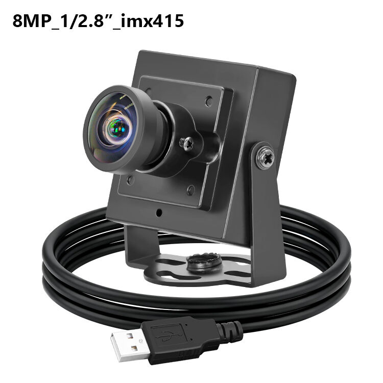 imx415 8MP Câmera USB Industrial 4K UHD 3840*2160 30fps MJPG/YUY2 UVC Plug and Play Mini Webcam