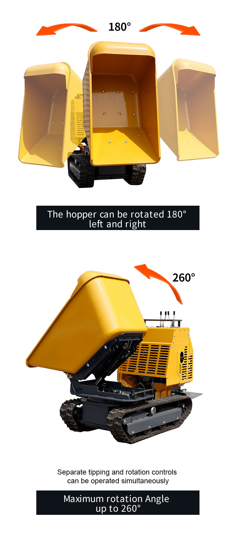 HTD1200 Rotation Mini Dumper