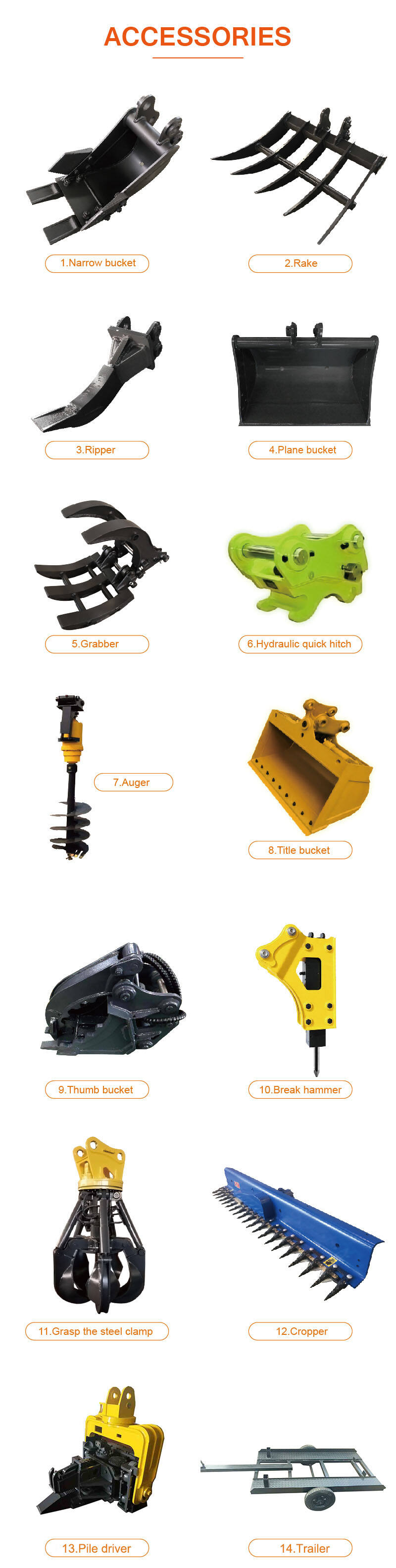 Excavator Accessories​
