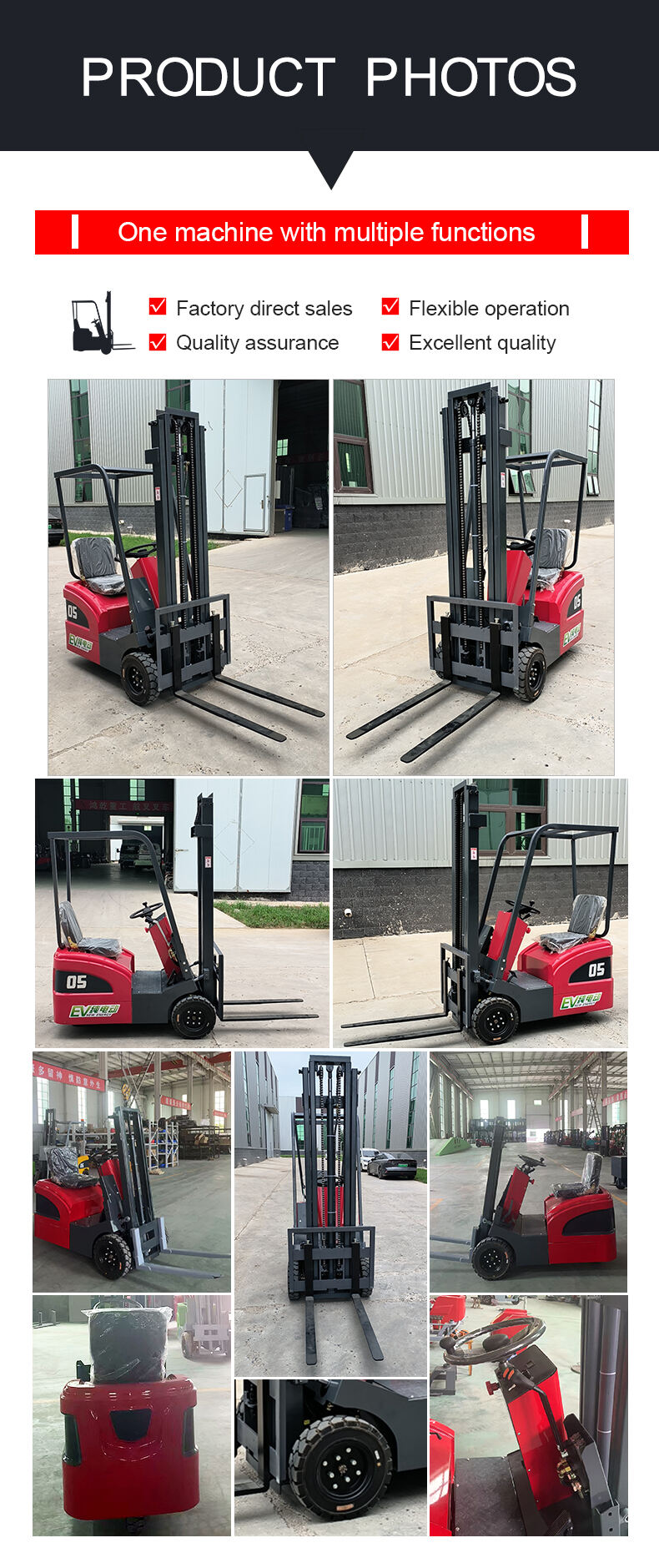 0.5T Three Wheels Forklift