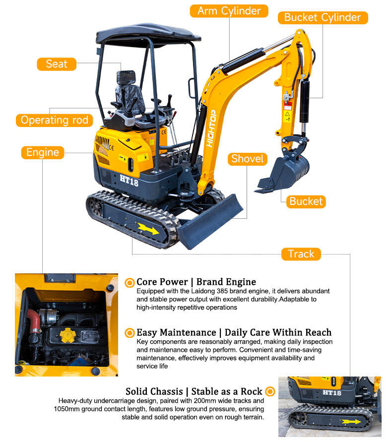 HT18L Mini Excavator