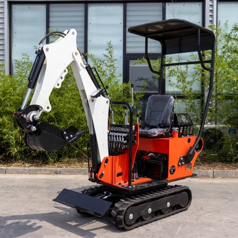 Hightop HT08 Micro Excavator - Front View
