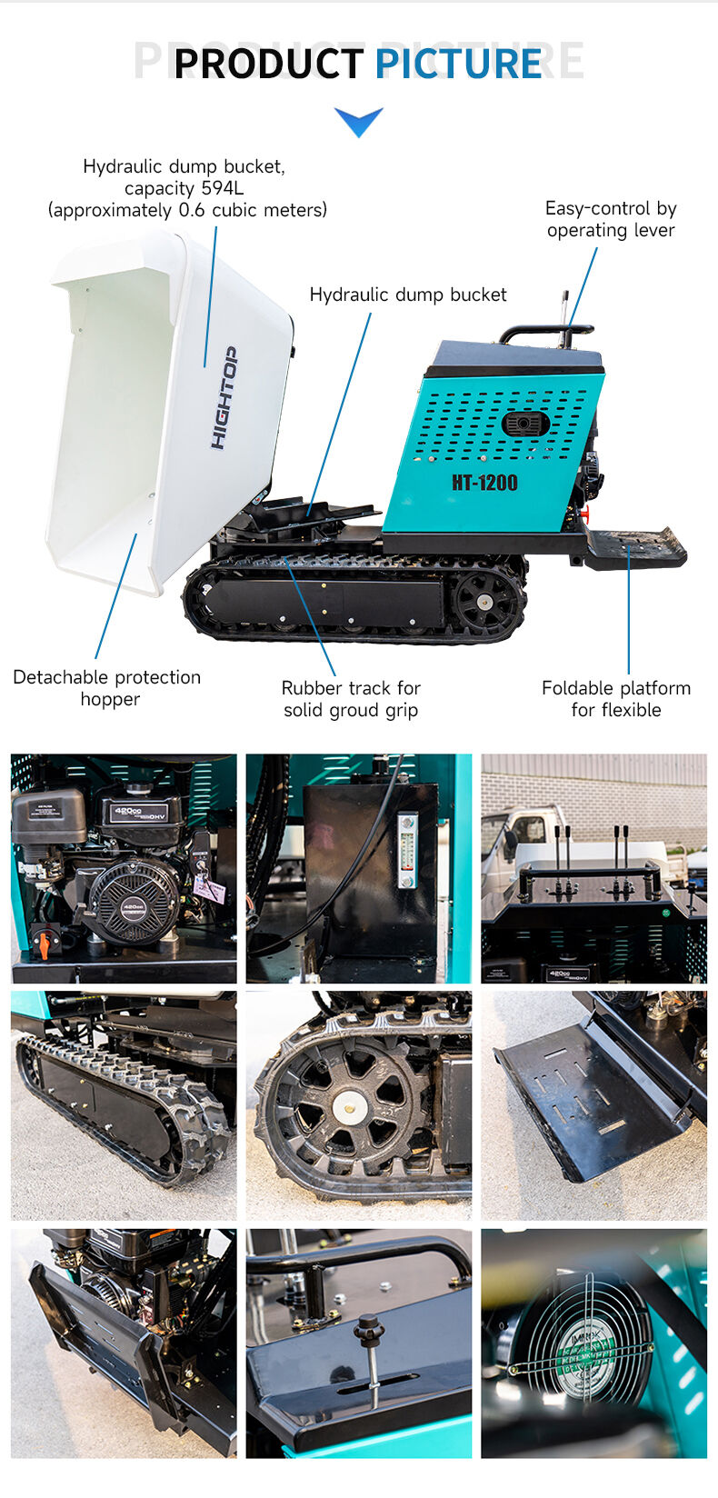   Rotation Dump Truck HT1200
