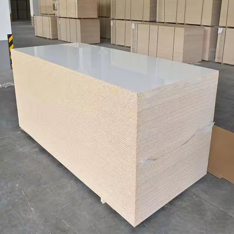 Pet Particleboard Size 1220*2440Mm, Thickness 9Mm 18Mm, Pet Film 0.2Mm High Glossy And Matte For Cabinet,Kitchen