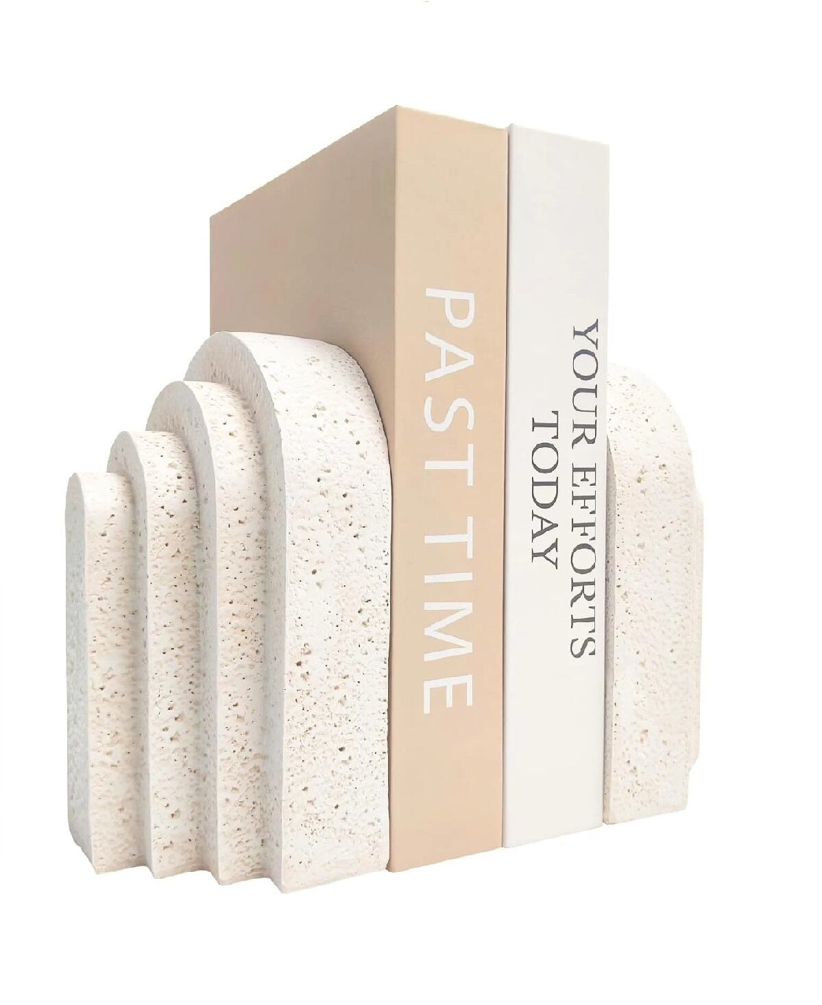 Custom Concrete Book Stopper for Shelf