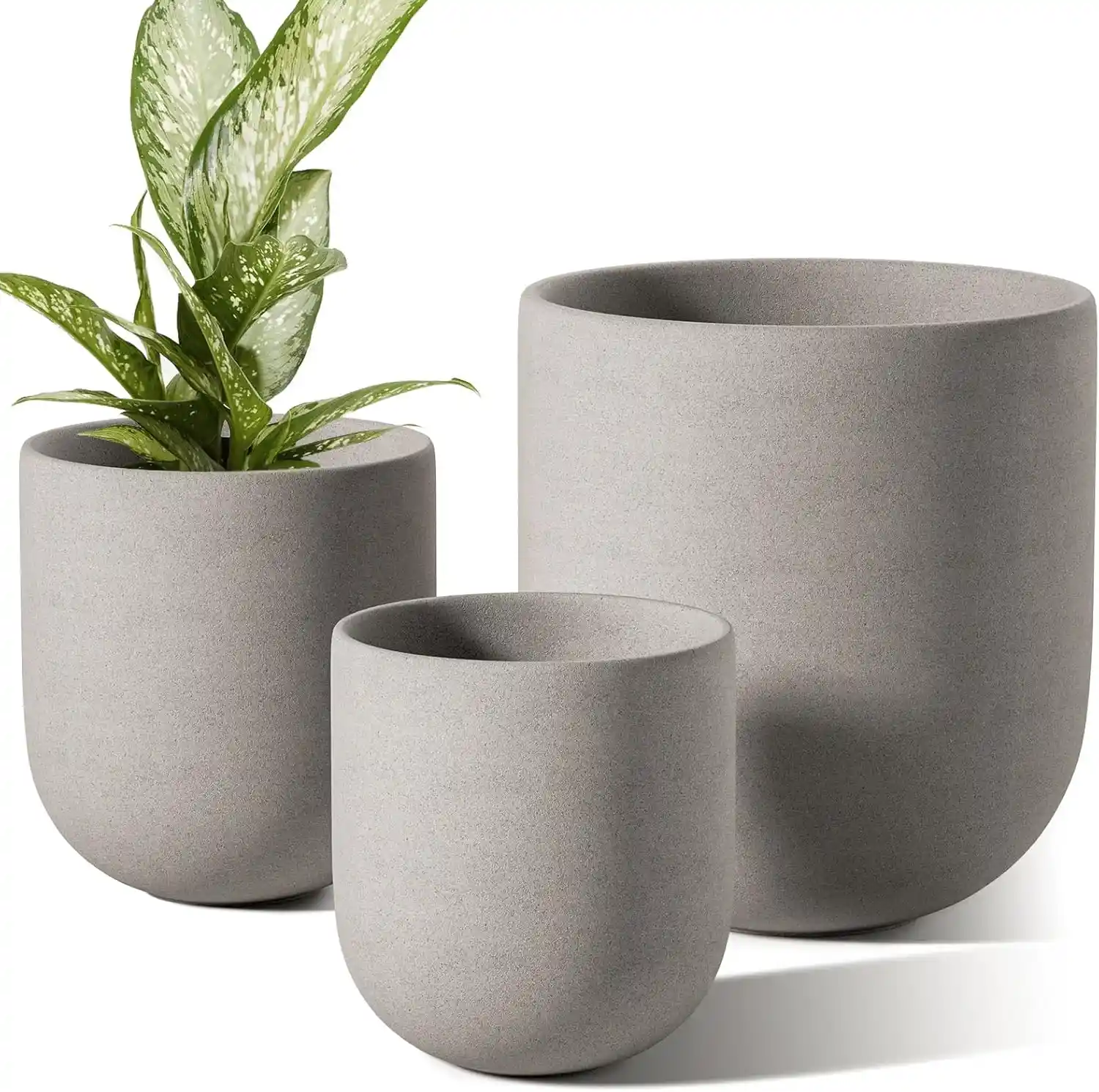 Concrete Garden Flower Plant Pots Outdoor 