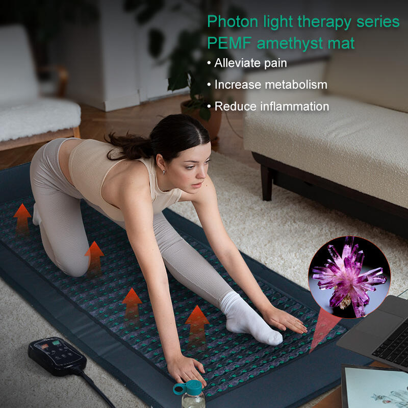 Photon light therapy seriesPEMF amethyst mat