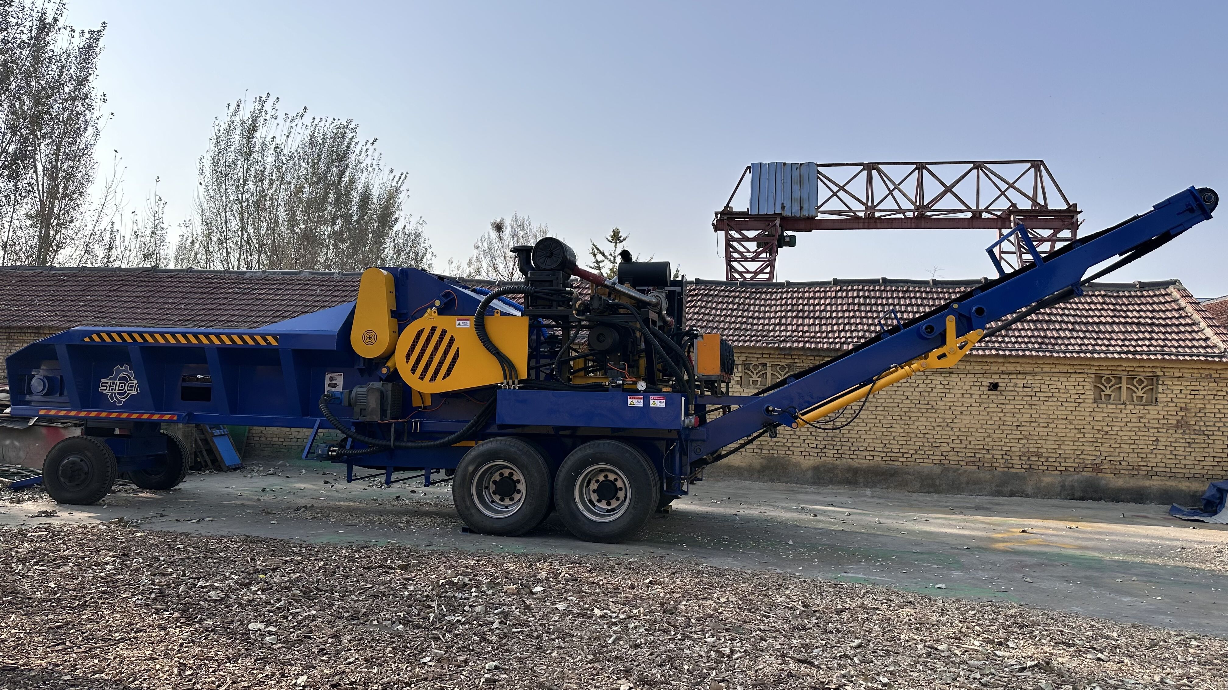 Diesel Engine Shredder Chipper for Efficient Biomass Processing ...