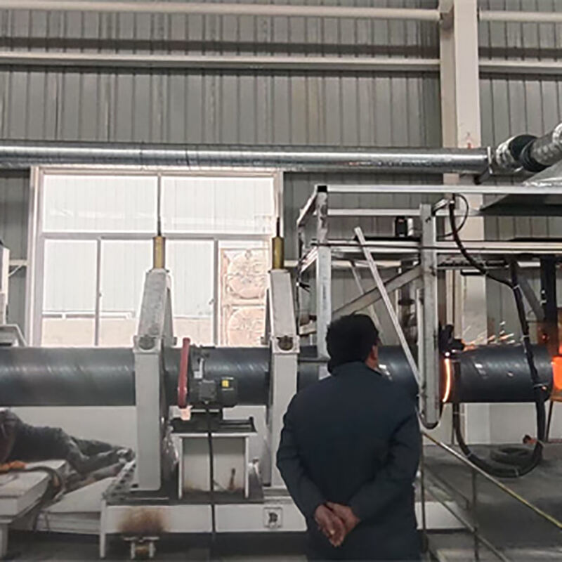 Φ610 Steel Drum Spiral Pipe Machine Starts Production in China