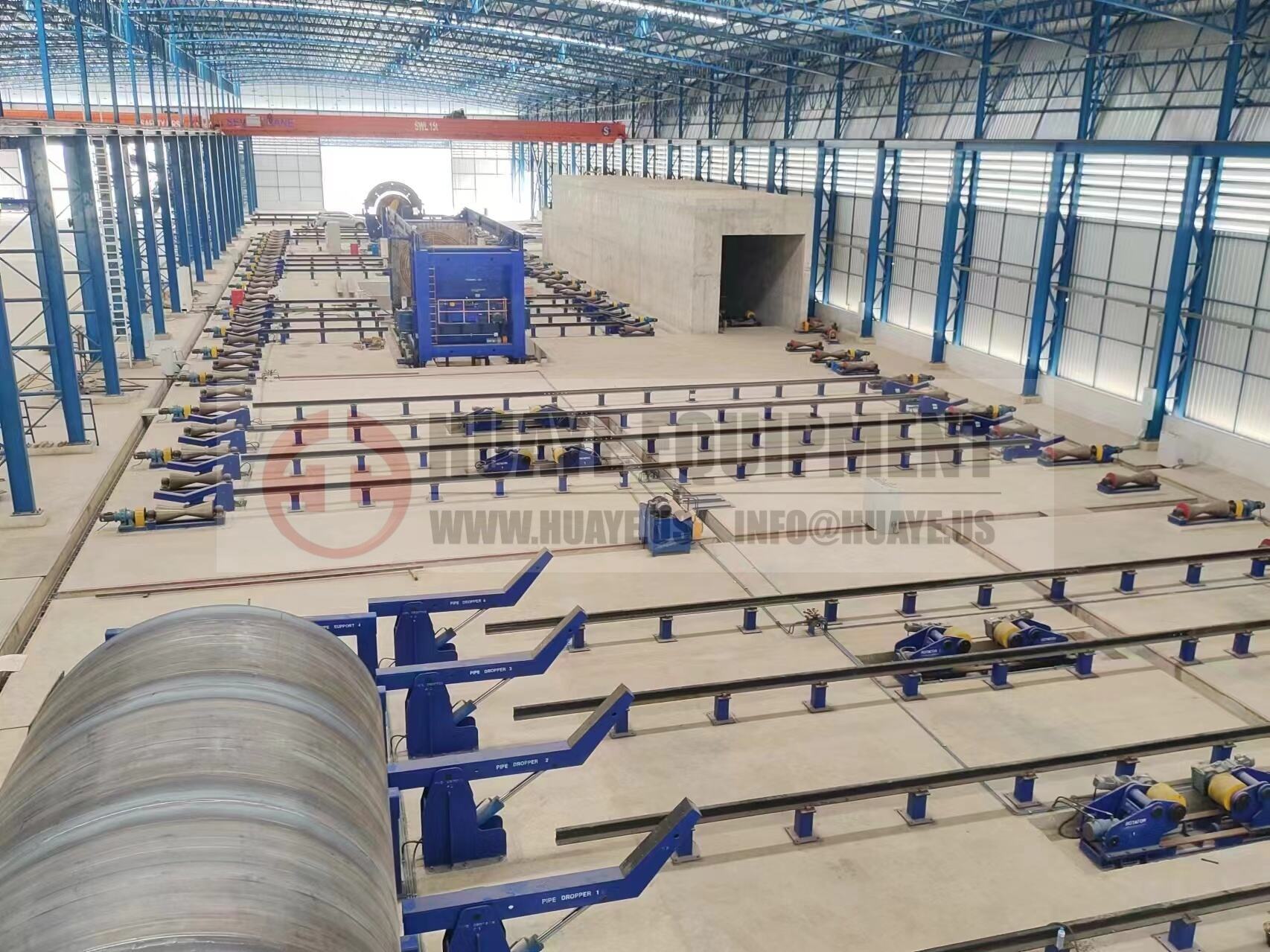 3840mm spiral pipe machine continuous stable production over past year in thailand-3