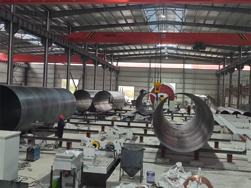 Démarrage de la production du tube spiral à grand diamètre 3820 au Guangxi, Chine