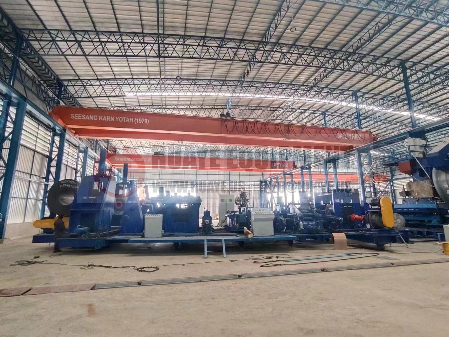 3840mm spiral pipe machine continuous stable production over past year in thailand-1