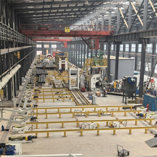630 and 2540mm full set of spiral welded pipe production line being installed in China