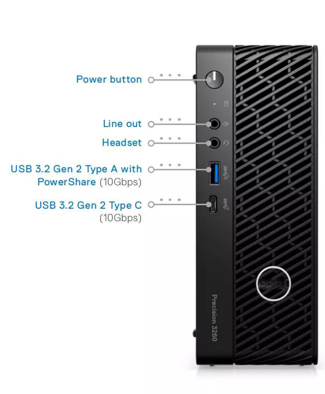 Estación de trabajo Dell Precision 3260 Compacta | Estación de trabajo ...