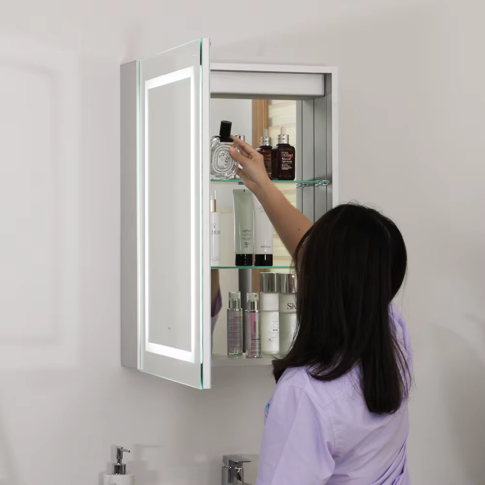 Anti-humidity materials and anti-fog coating make bath mirrors durable.