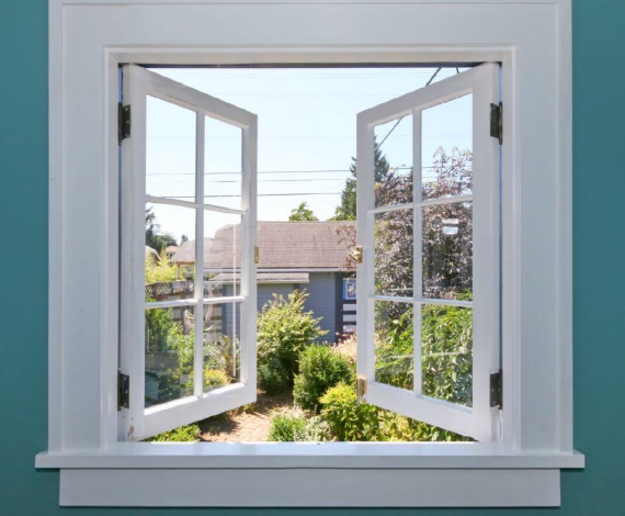 Aluminum casement window
