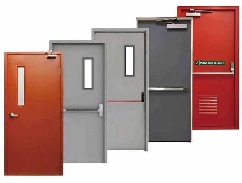 Steel fire door