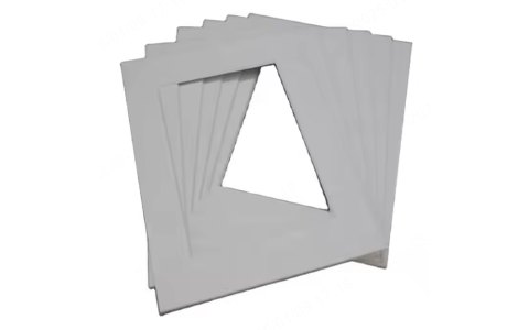 Wholesale decorative shadow box frame white,mat paper photo frame border photo frame mat board single opening matboard