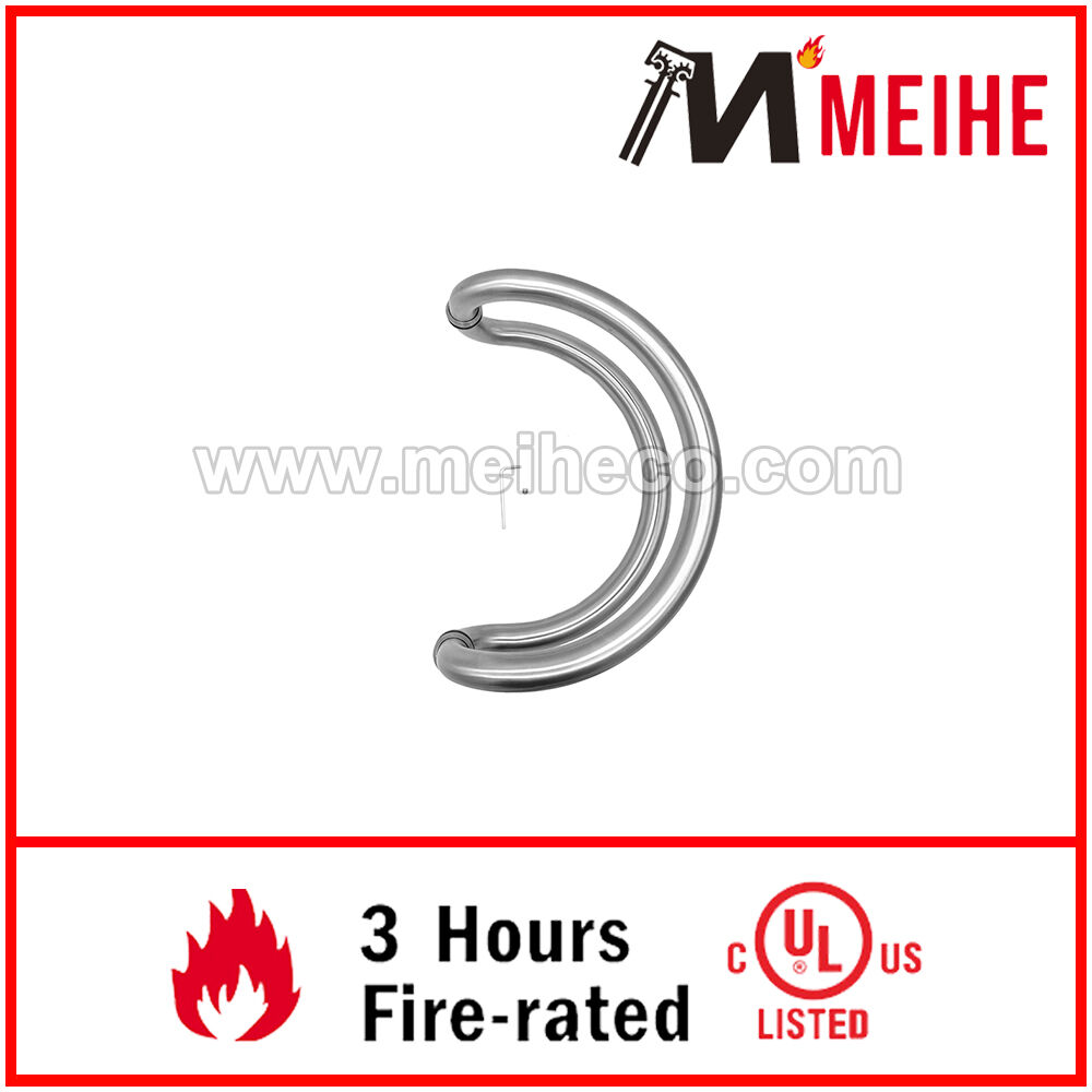 YTCC Series Modern Stainless Steel Pull Handle Door Hardware Glass Mounted Curved for Hotel Application