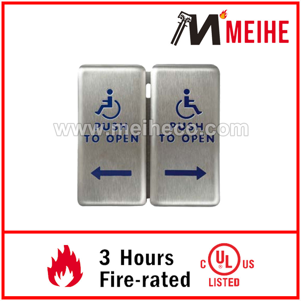 10PBVE Industrial Design Disabled Vestibule Push Plate Stainless Steel and Aluminium Material 1-Year Warranty