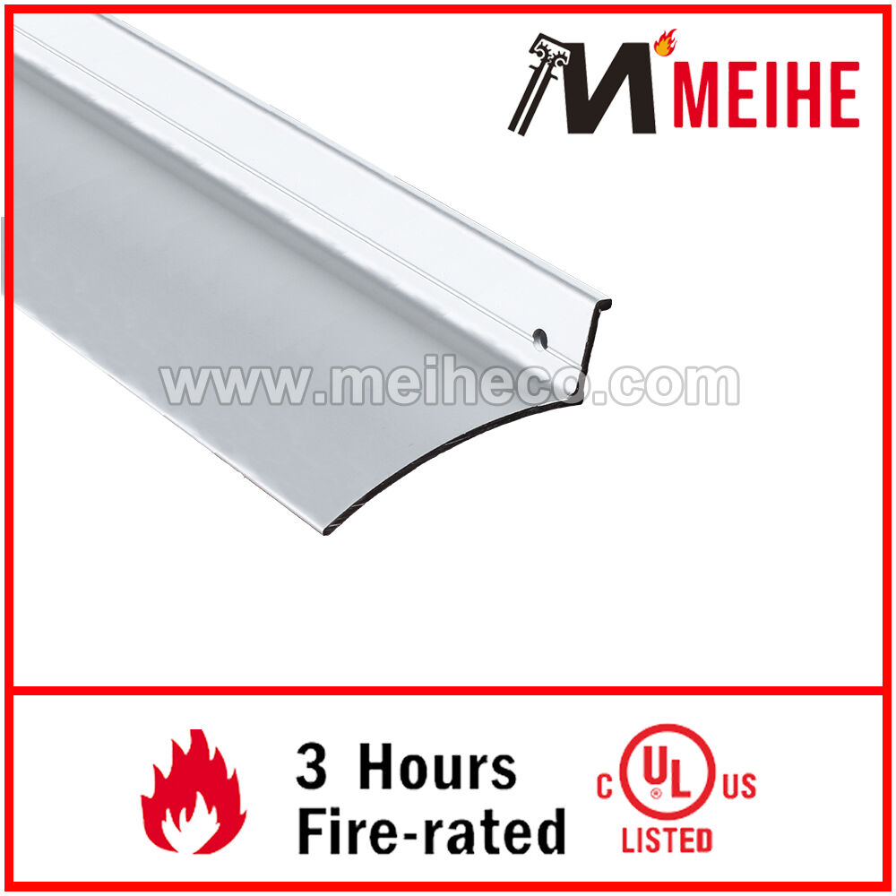 YDB107 Aluminum Door Top Weatherstrip Overhead Rain Drip Guard with Slotted Holes Door & Window Accessories