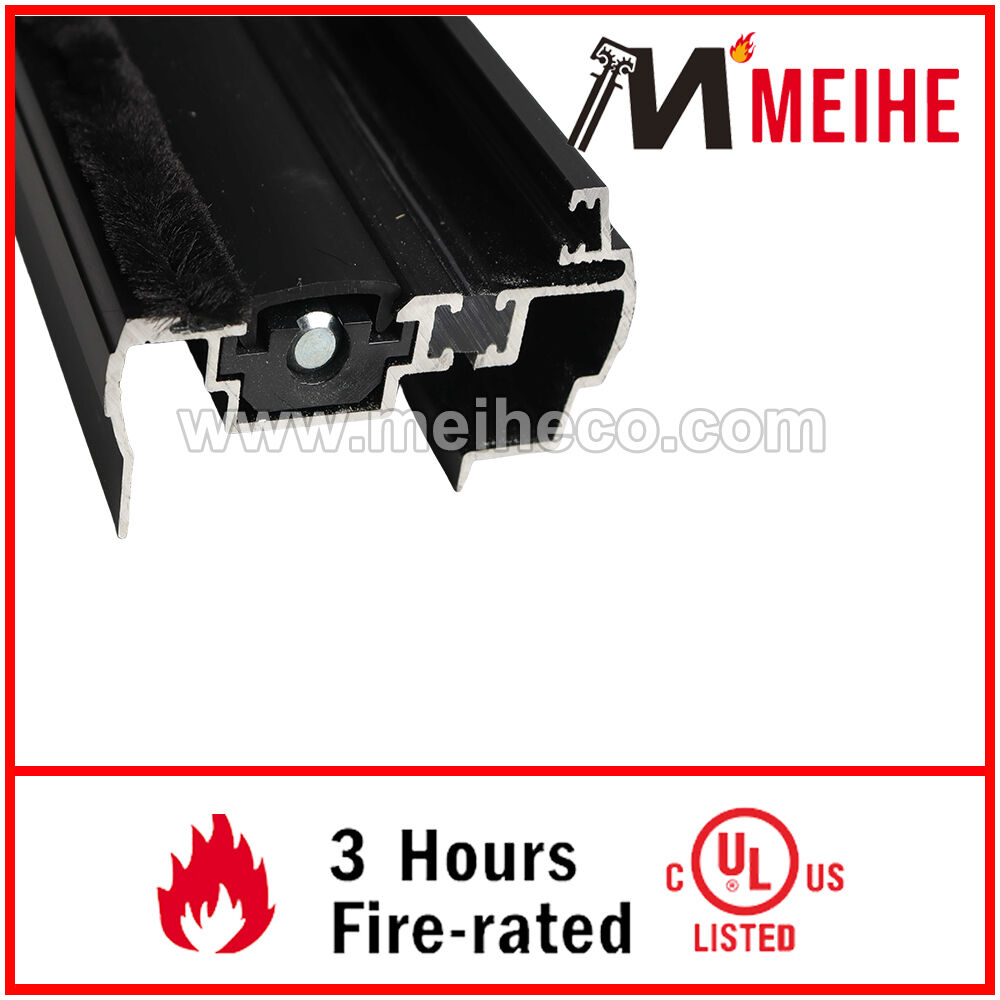 YDW606 High Quality Commercial Door Locking Astragals North American Popular Outswing Neoprene Gasket Industrial Style Aluminium