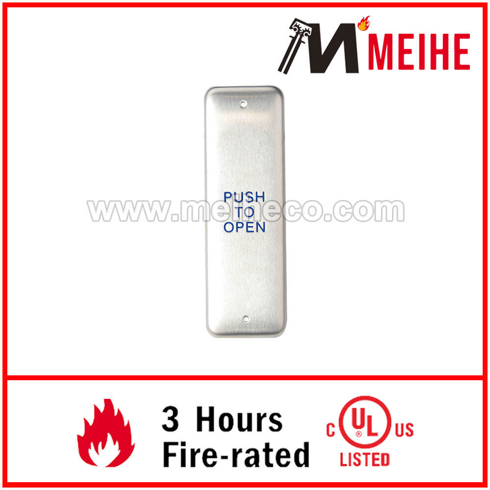 10PBJ Industrial Design Disabled Vestibule Push Plate Stainless Steel JAMB PUSH PLATES