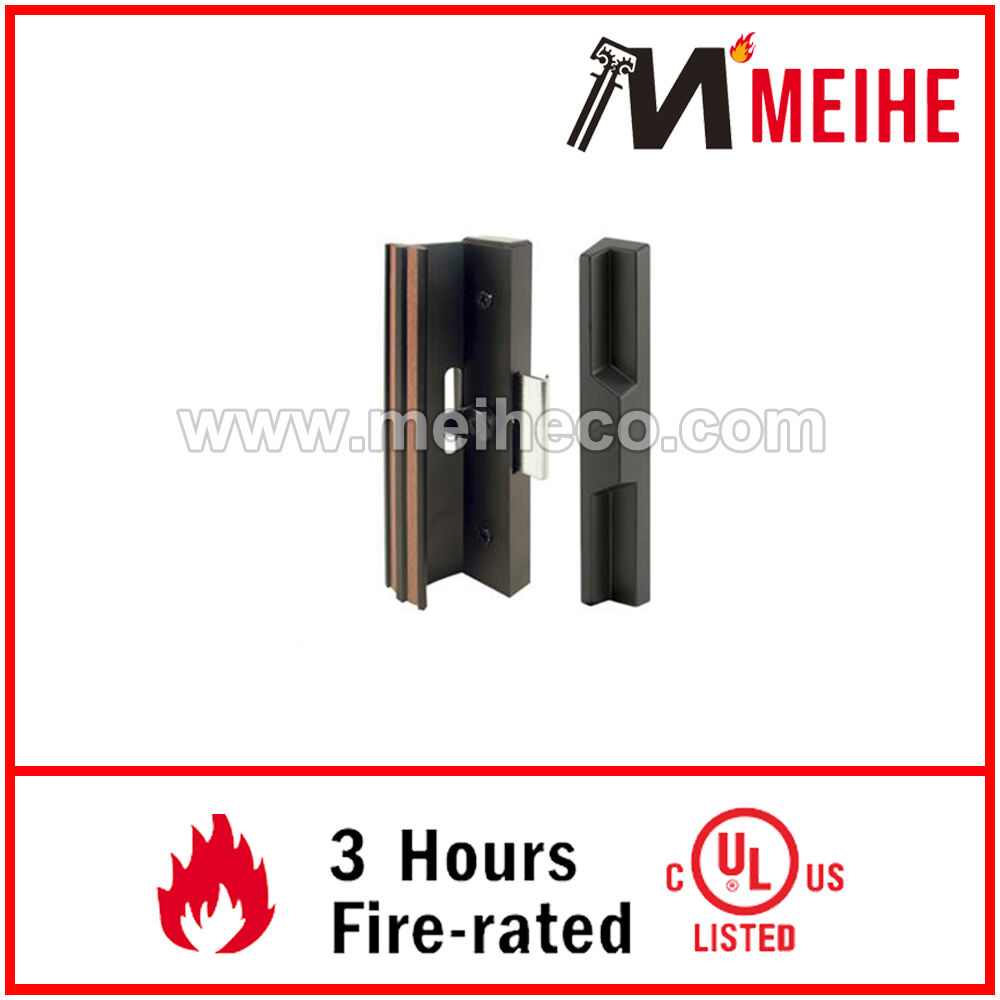 C 1106 Modern Design Black Extruded Aluminum Lock for Patio Doors Surface with Clamp Latch for Hotels