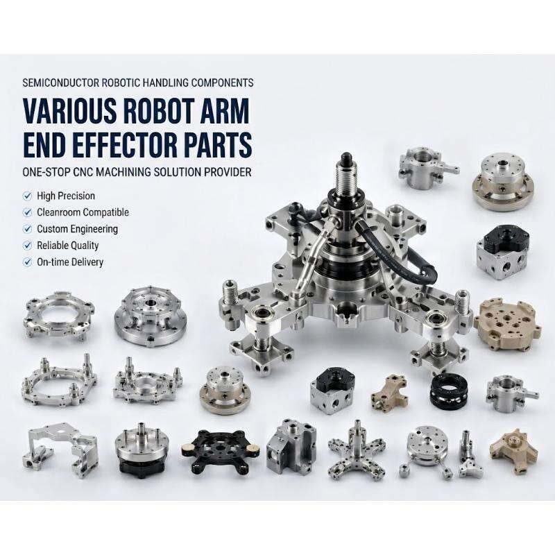 Custom Semiconductor Wafer End Effector CNC Machining Service Precision Wafer Handling Robot Components OEM ODM Manufacturer