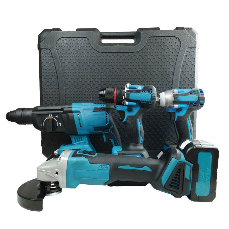 Four-in-one lithium battery tool set