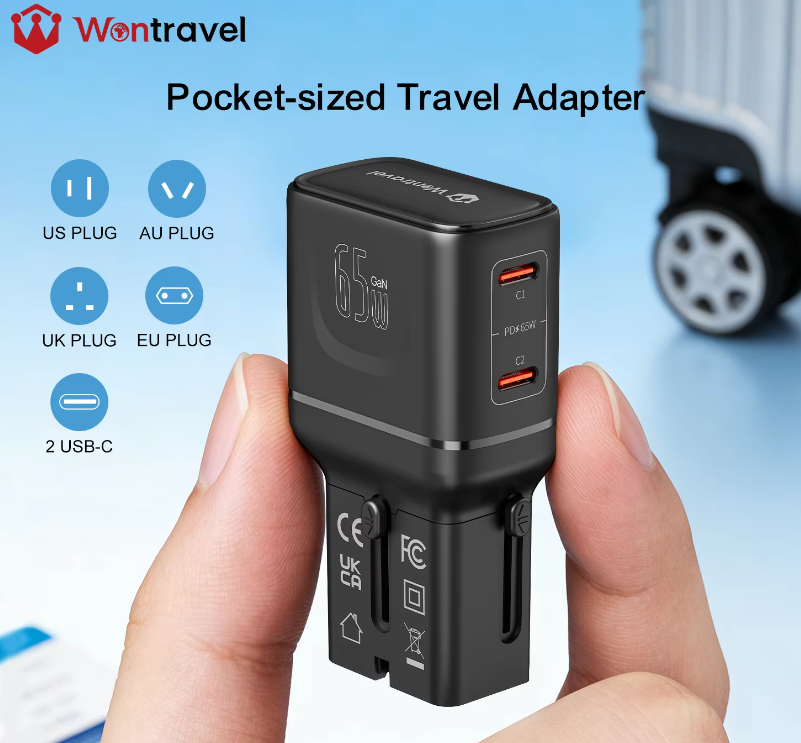 Masa depan adaptor perjalanan global: fitur cerdas dan konektivitas.