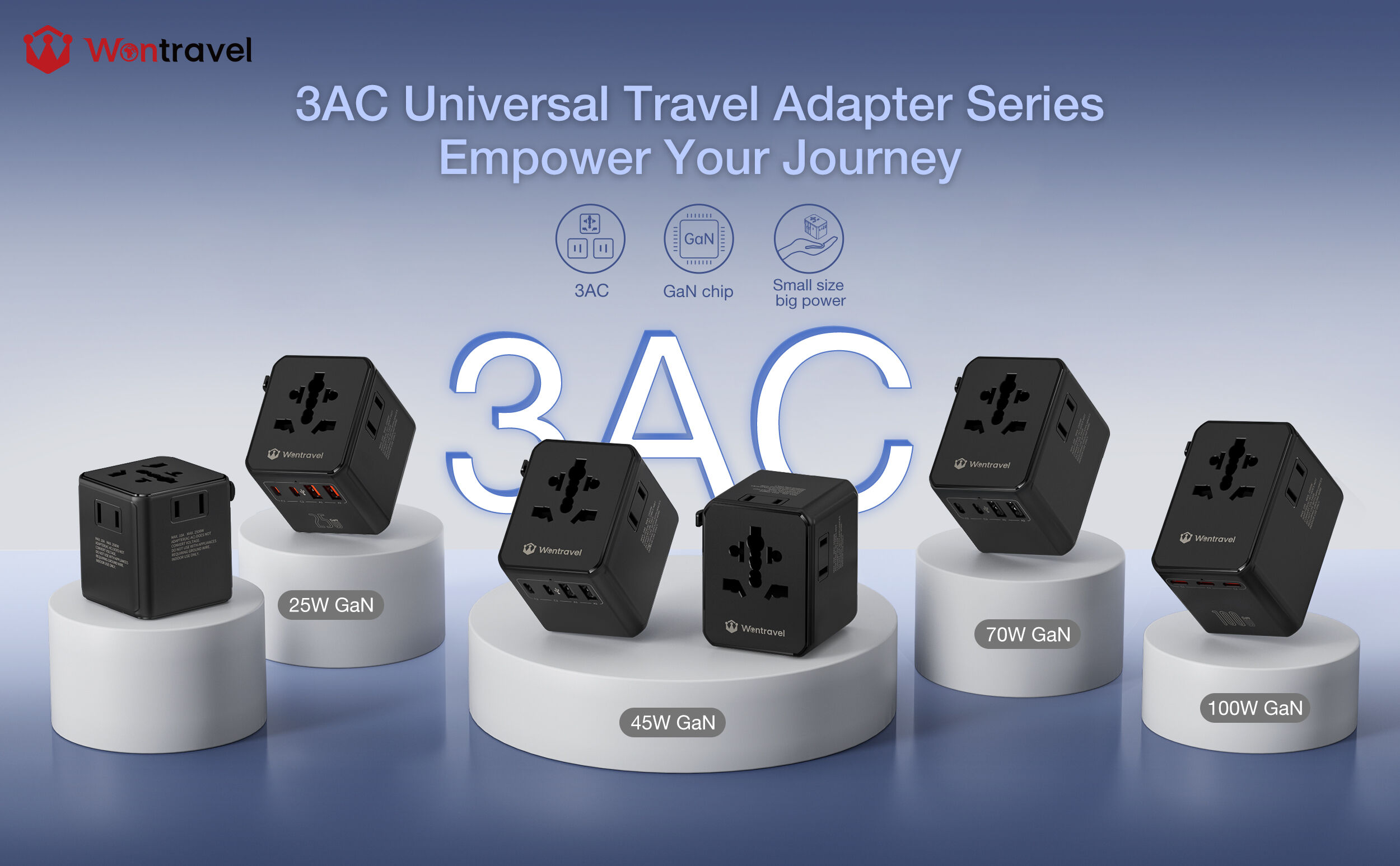 Redefining the Travel Charging Experience: Wontravel Launches New 3-AC Outlet Travel Adapter