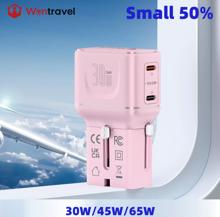 Tujuan mana saja yang dicakup oleh adaptor perjalanan dunia khas?