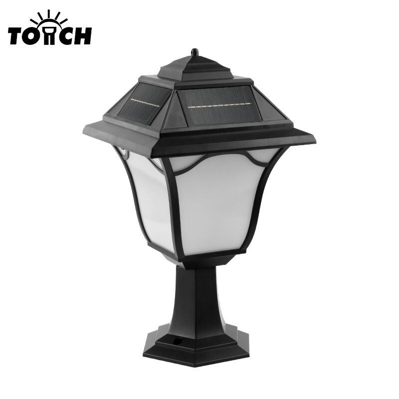 Solar-Powered Garden Lights Villa Column Lights for Gardens Outdoor Waterproof Wall-Mounted Lights New Rural Landscape Column Lights Outdoor Column Lights